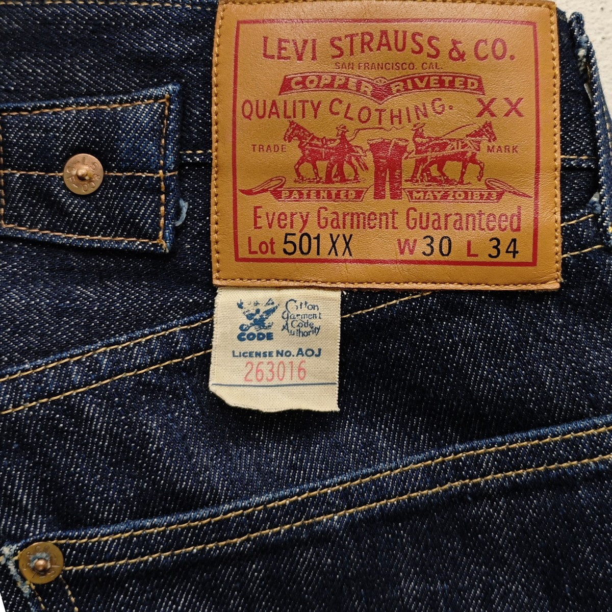 501XX 米国製 33501-0048 1933年モデル デニムパンツ