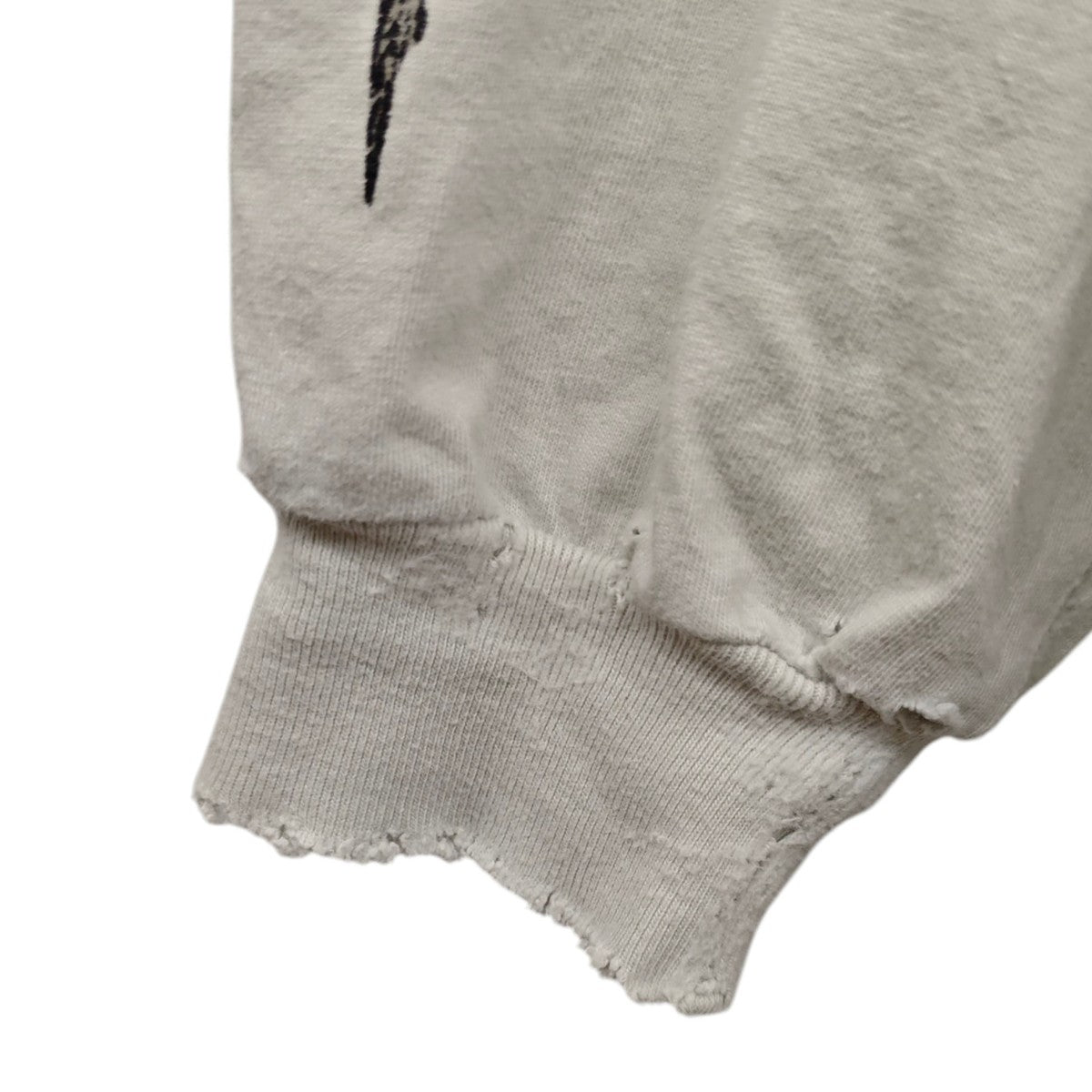 BALENCIAGA メタルロゴ デストロイ加工 ロングスリーブTシャツ 古着・中古-6枚目のアイテム画像