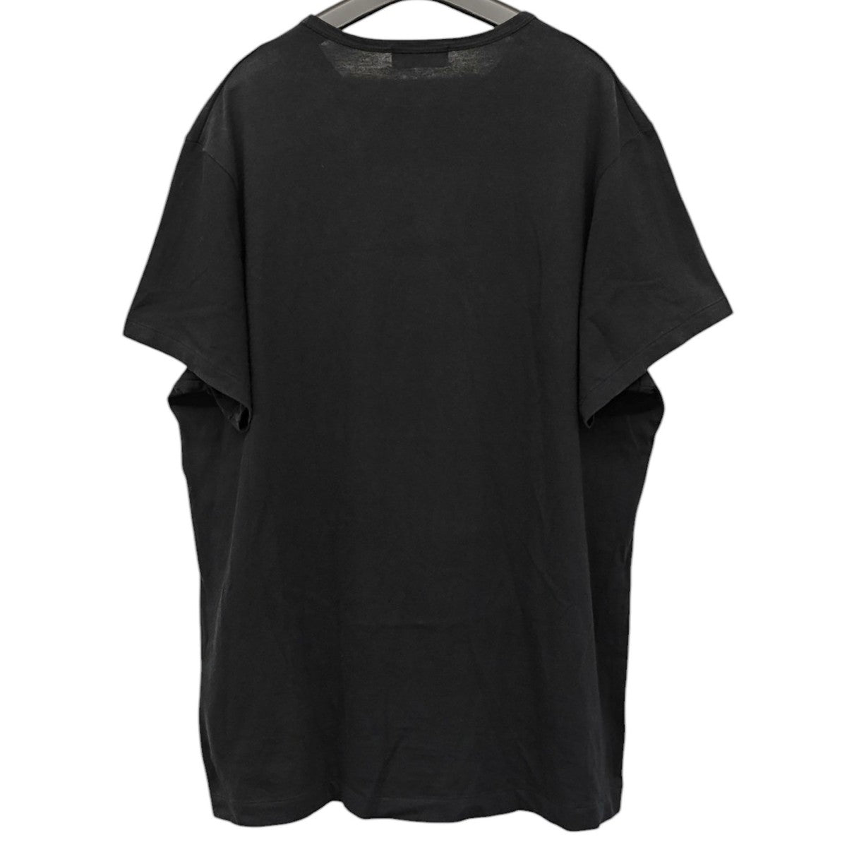 侍プリント丸首半袖Tシャツ