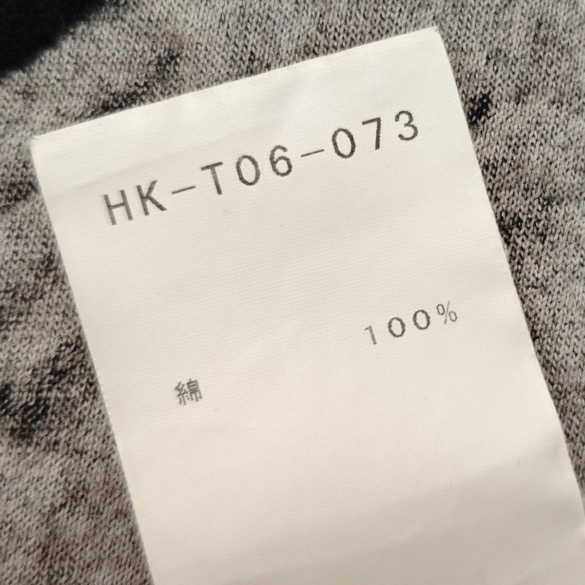 侍プリント丸首半袖Tシャツ