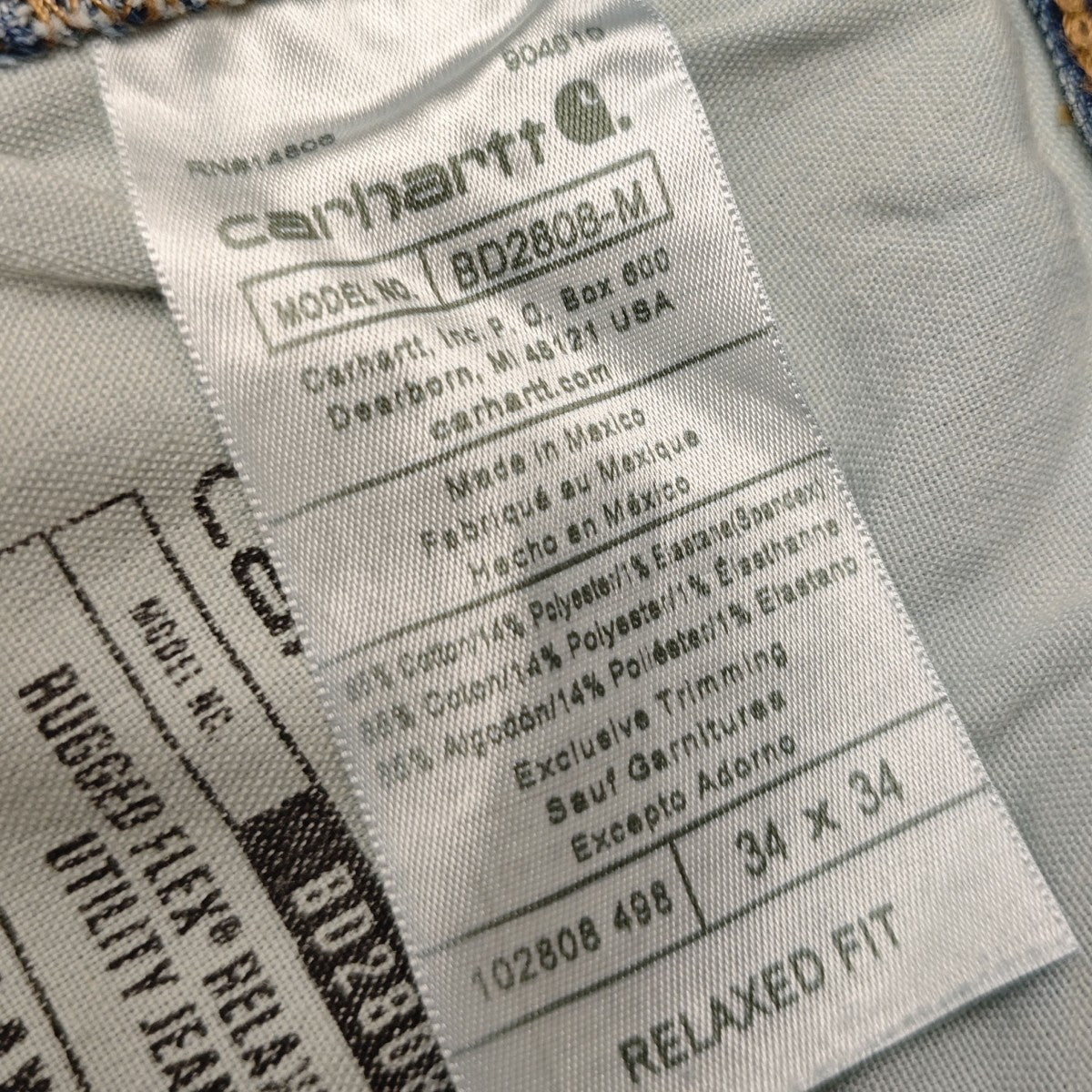 RELAXED FIT ペインターデニムパンツ