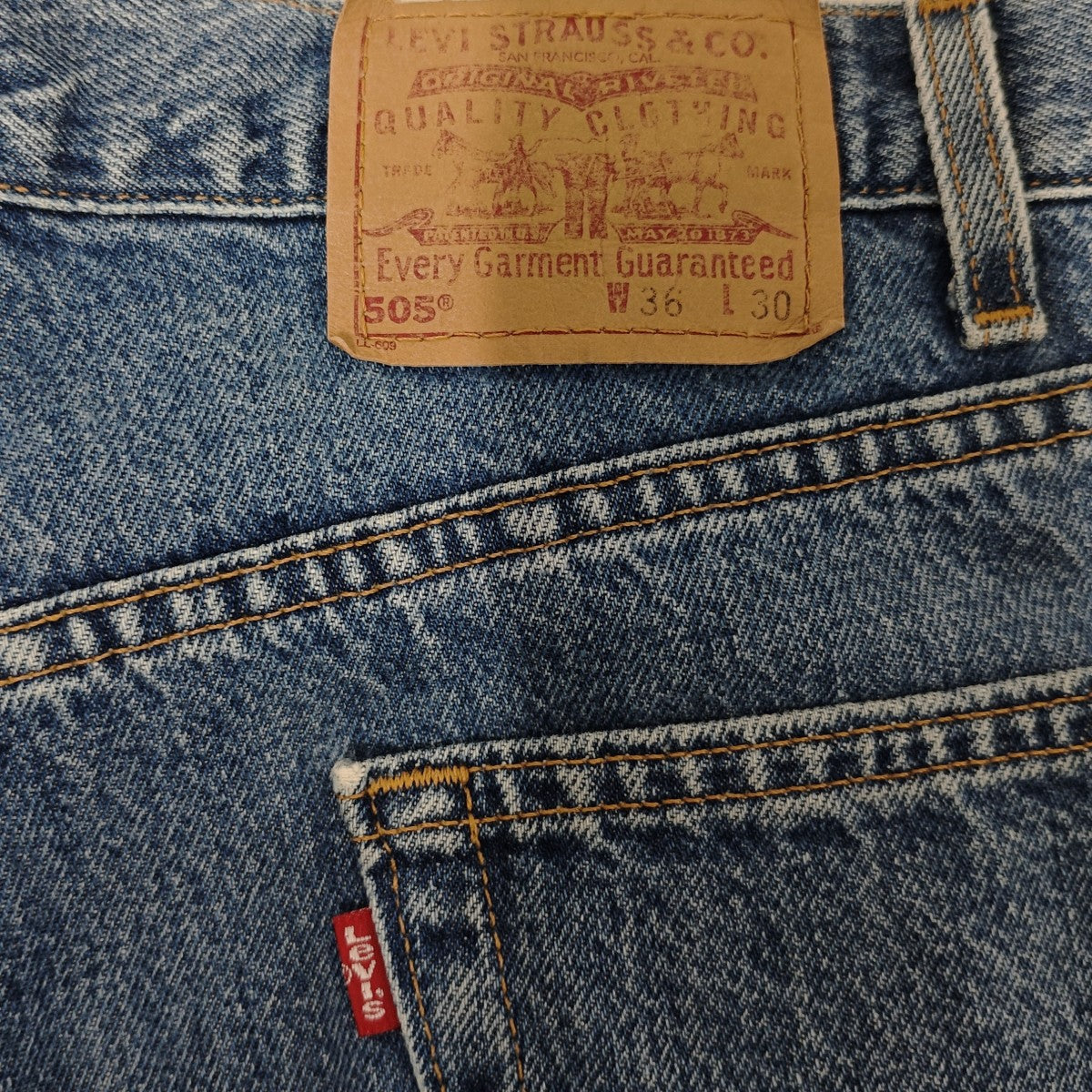 505 REGULAR FIT STRAIGHT テーパードデニムパンツ USA製