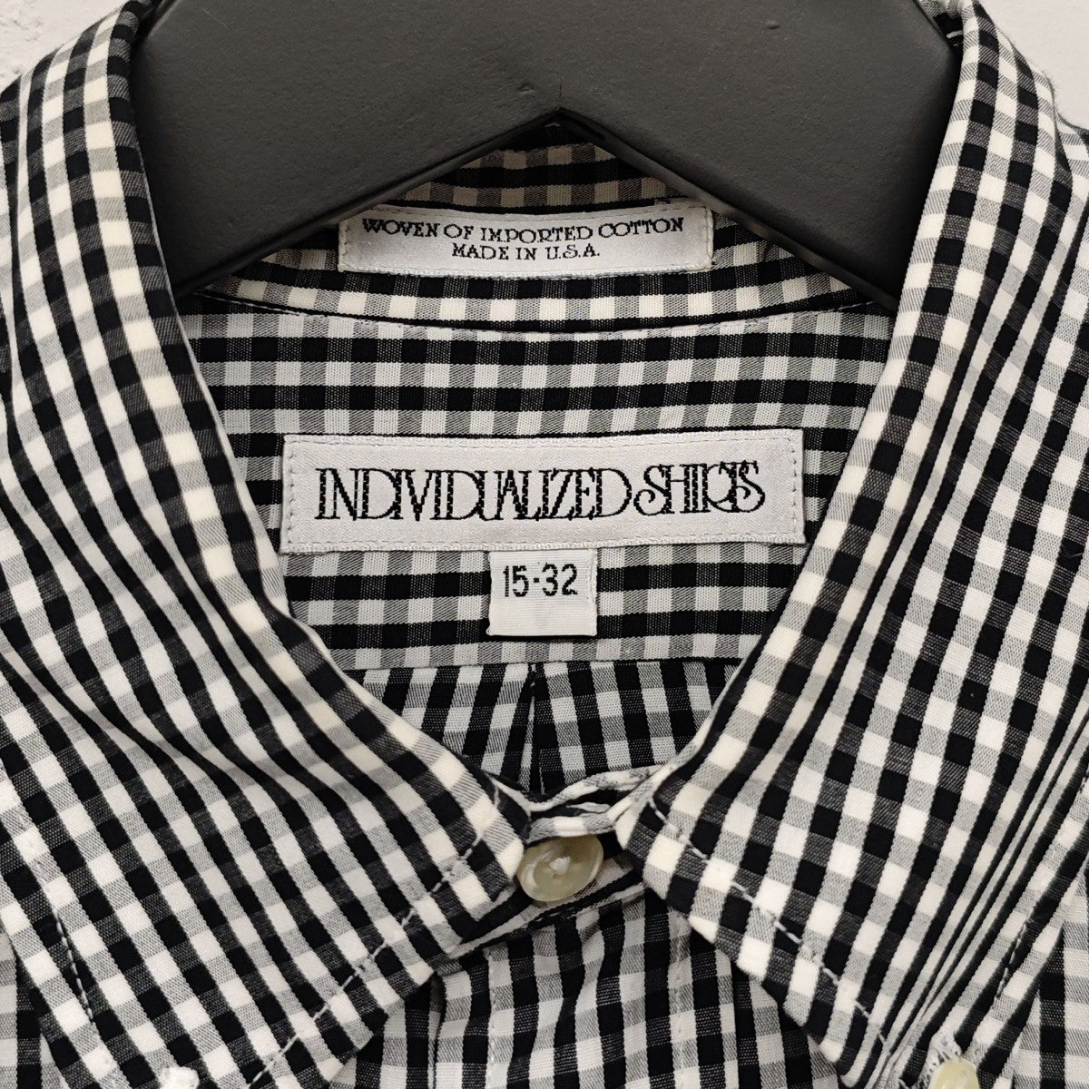 INDIVIDUALIZED SHIRTS チェック柄ボタンダウンシャツ 古着・中古-4枚目のアイテム画像