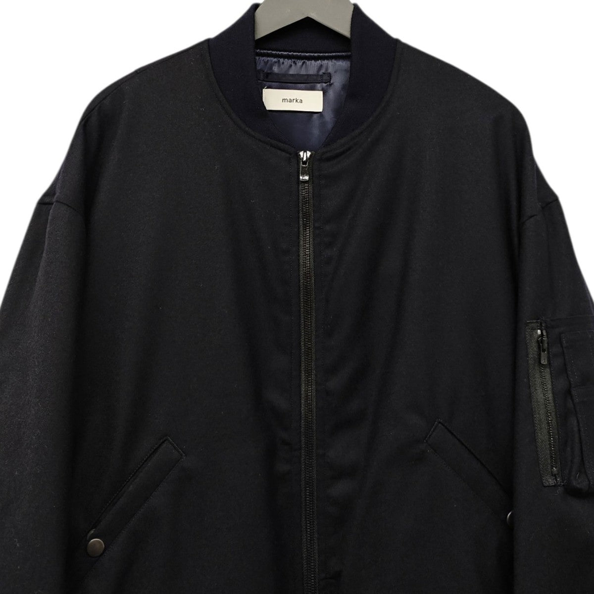 MARKA PUFFED BOMBER JACKET スタジャン 古着・中古-2枚目のアイテム画像