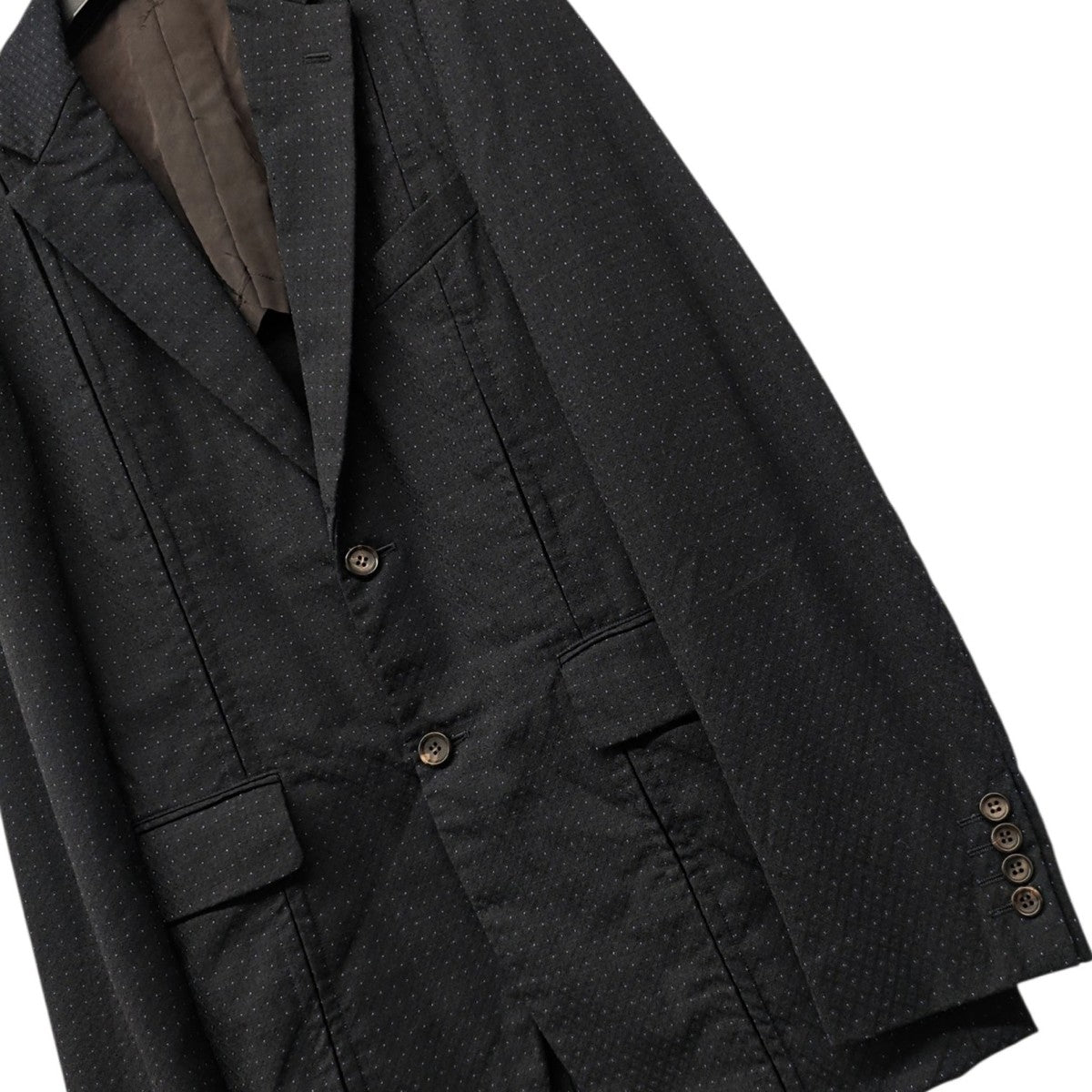 COMME des GARCONS HOMME DEUX ドット柄デザイン2Bジャケット 古着・中古-6枚目のアイテム画像