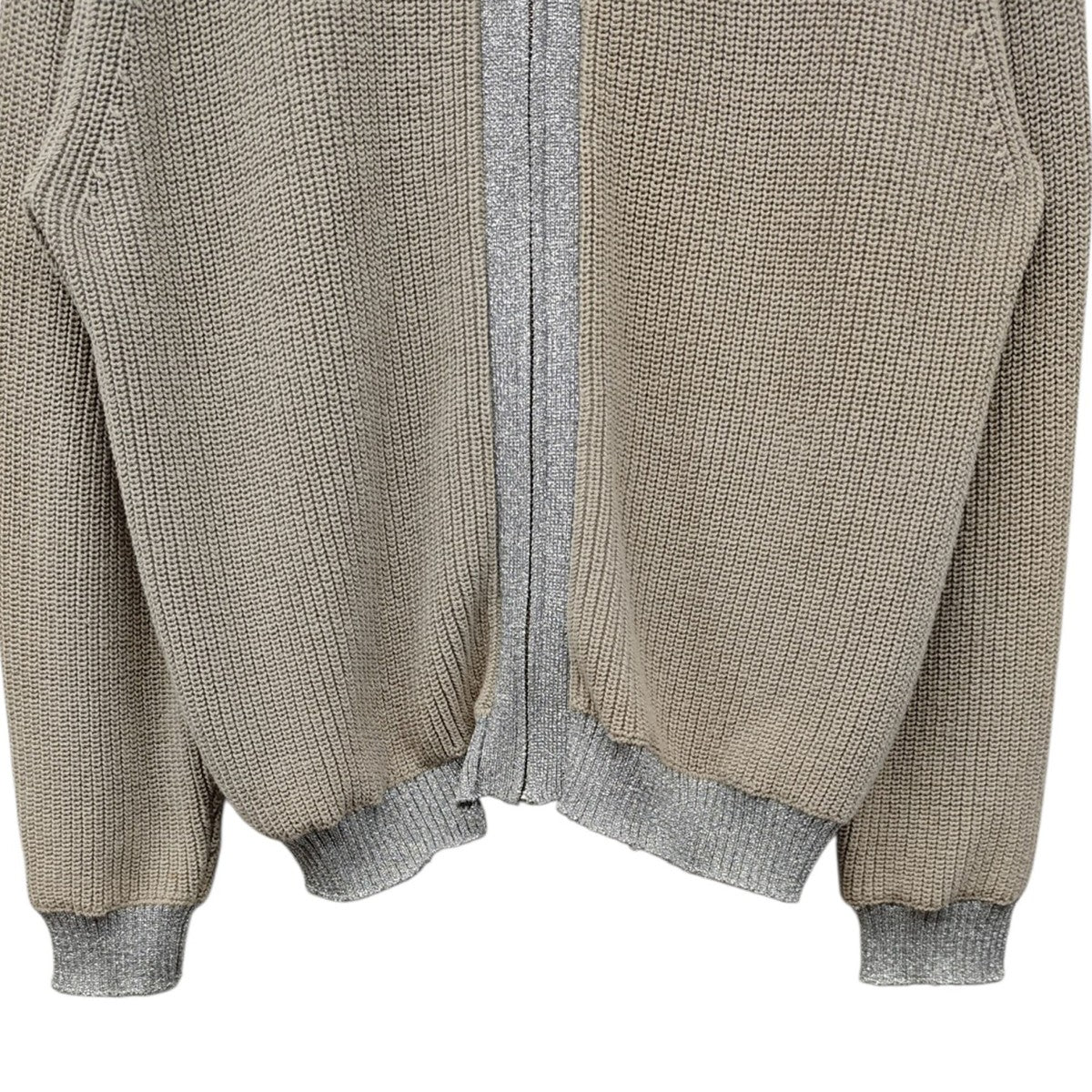 TTT MSW Lame zip up cardigan ラメ糸混ジップアップニットカーディガン 古着・中古-5枚目のアイテム画像