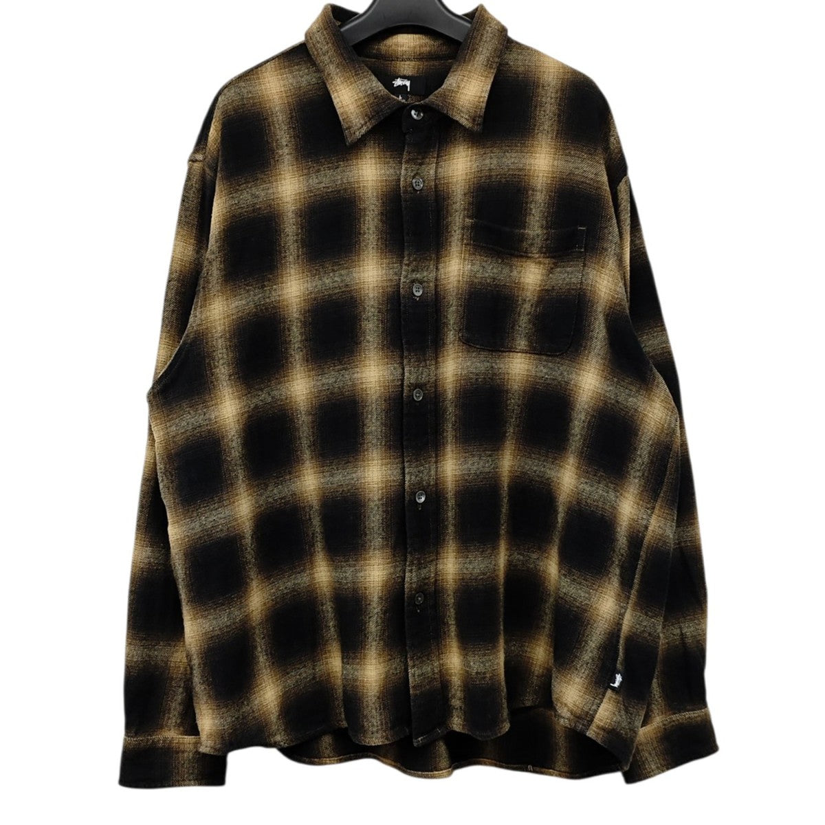 stussy Pete Plaid LS Shirt オンブレチェックシャツ 古着・中古-1枚目のアイテム画像