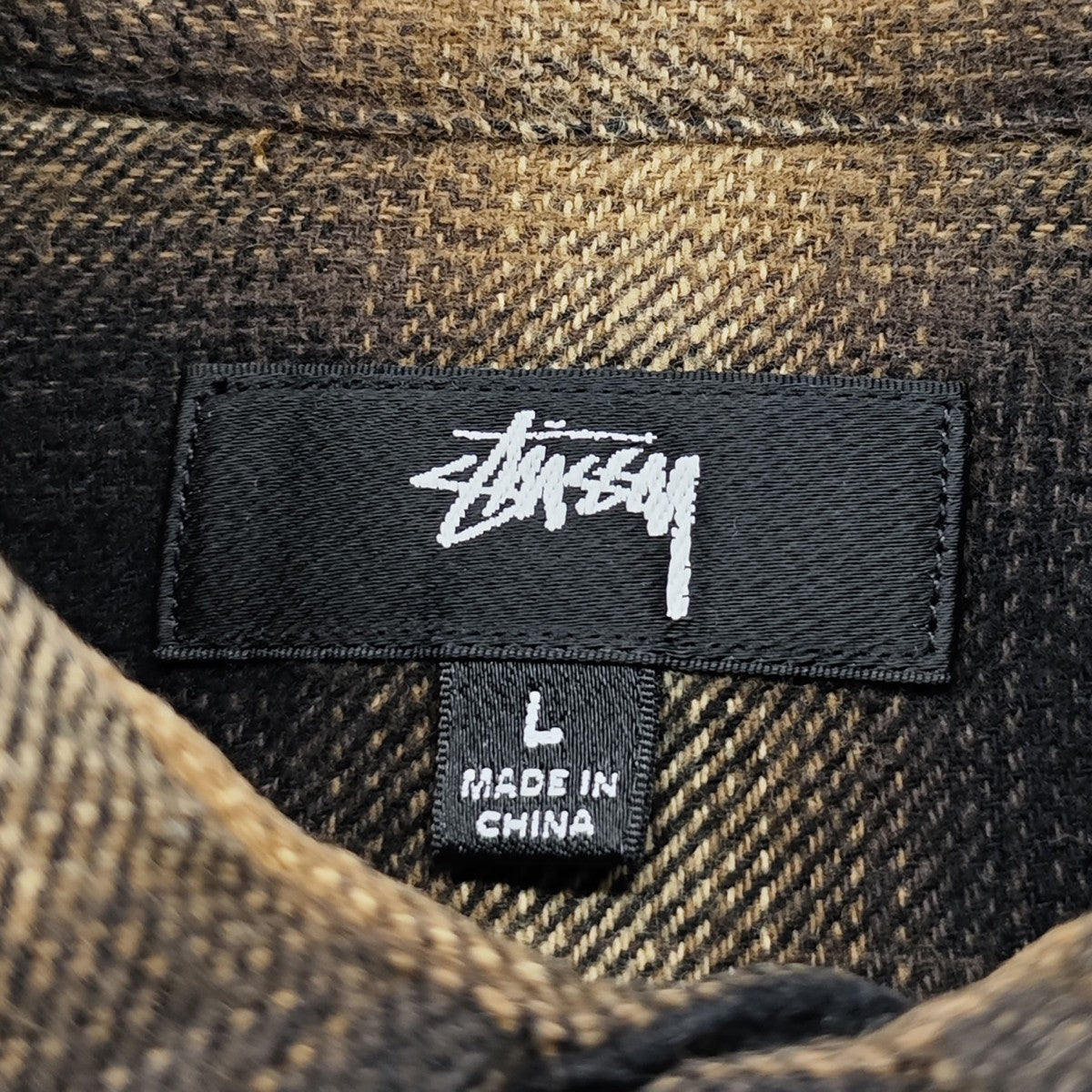 stussy Pete Plaid LS Shirt オンブレチェックシャツ 古着・中古-4枚目のアイテム画像