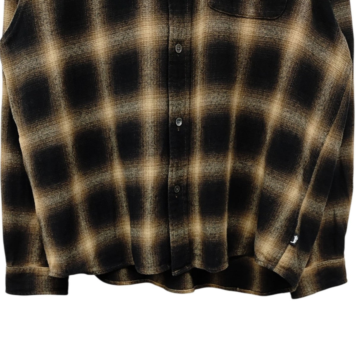 stussy Pete Plaid LS Shirt オンブレチェックシャツ 古着・中古-5枚目のアイテム画像