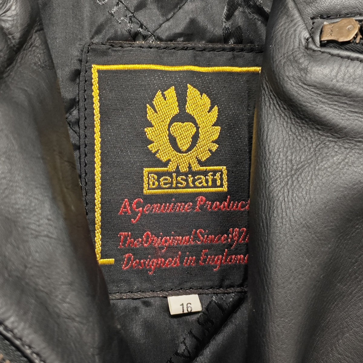 BELSTAFF ダブルライダース レザージャケット 古着・中古-4枚目のアイテム画像