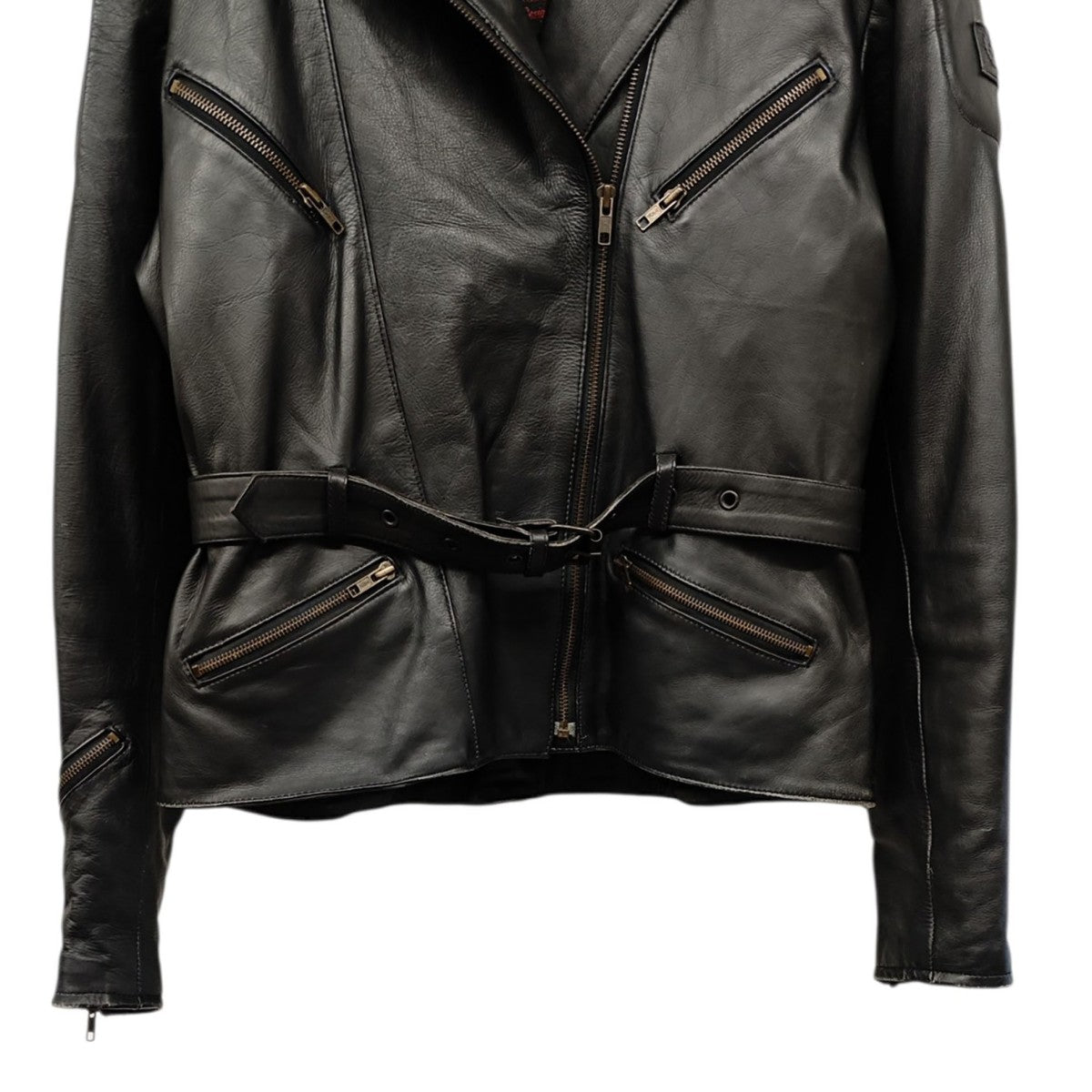 BELSTAFF ダブルライダース レザージャケット 古着・中古-5枚目のアイテム画像