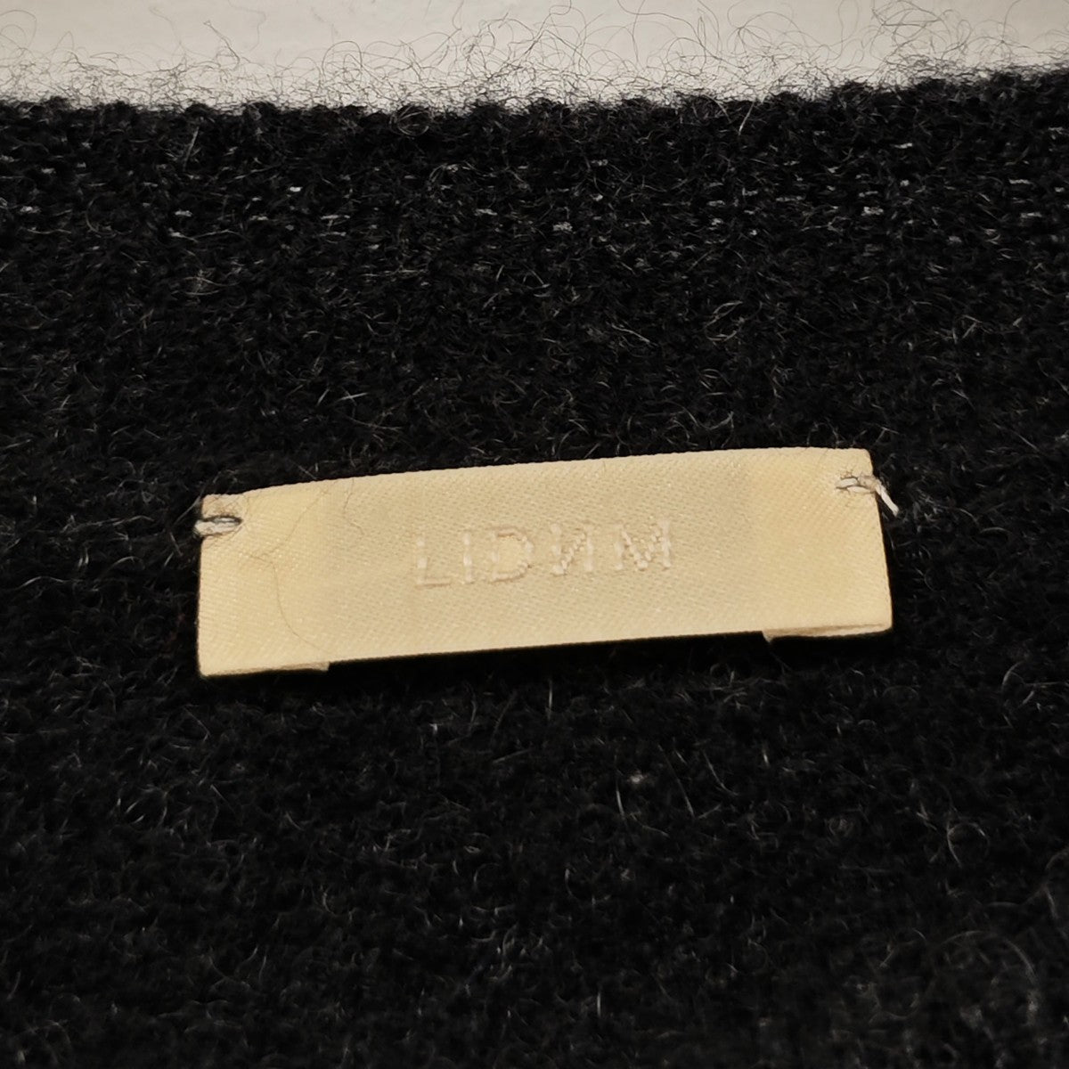LIDnM CASHMERE MILLED CREW KNIT カシミアクルーネックニット 古着・中古-4枚目のアイテム画像