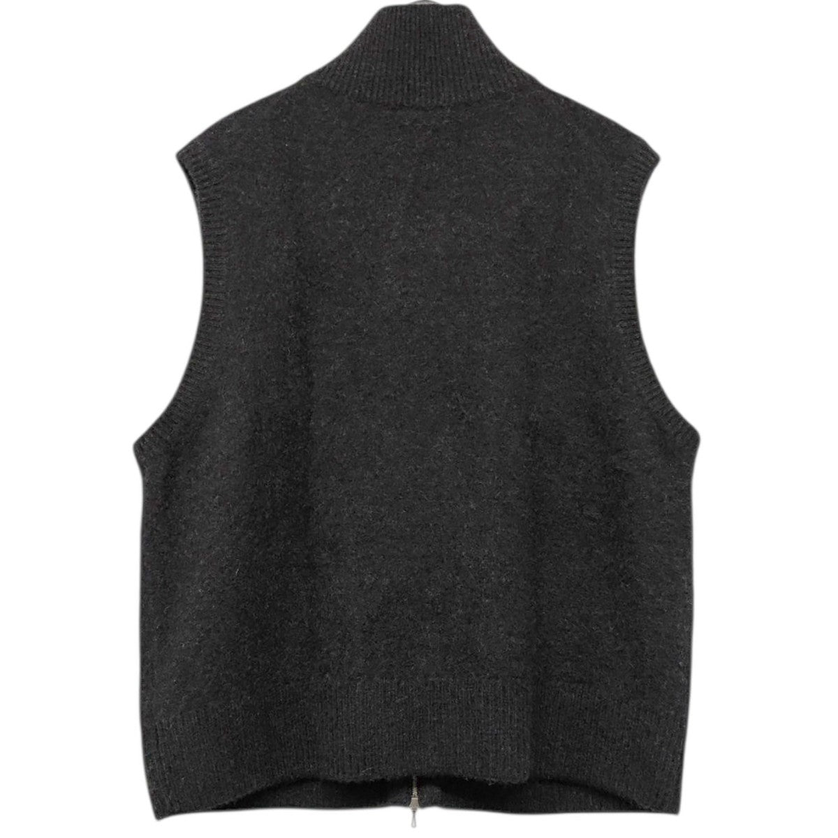 LIDnM CASHMERE HEAD MILLED ZIP VEST カシミアニットベスト 古着・中古-3枚目のアイテム画像