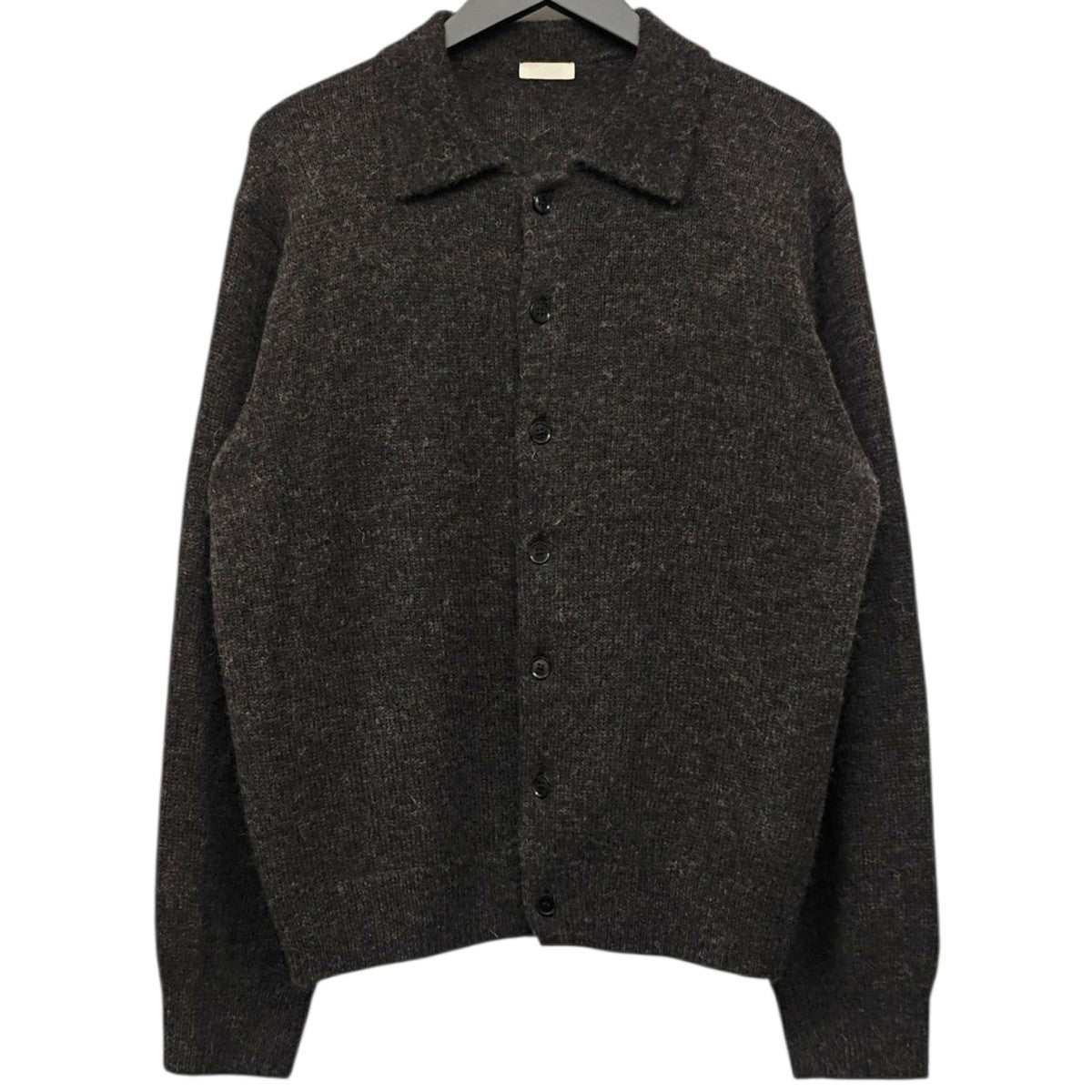 LIDnM 2025AW Alpaca Knit Shit Cardigan 古着・中古-1枚目のアイテム画像
