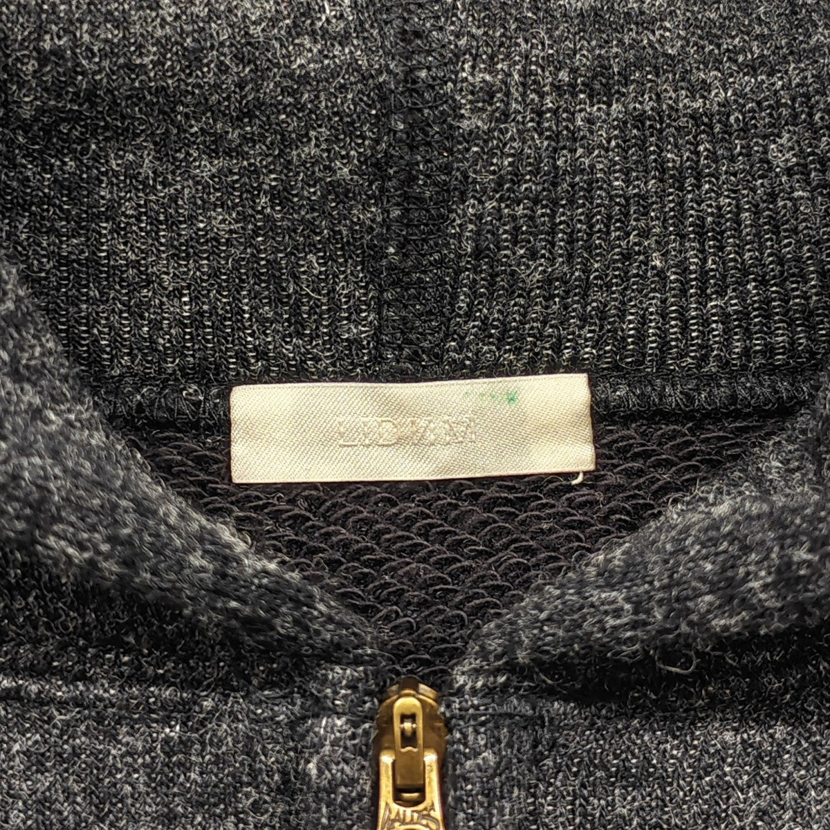 LIDnM WOOL CASHMERE ZIP HOODIE ニットフーディー 古着・中古-4枚目のアイテム画像