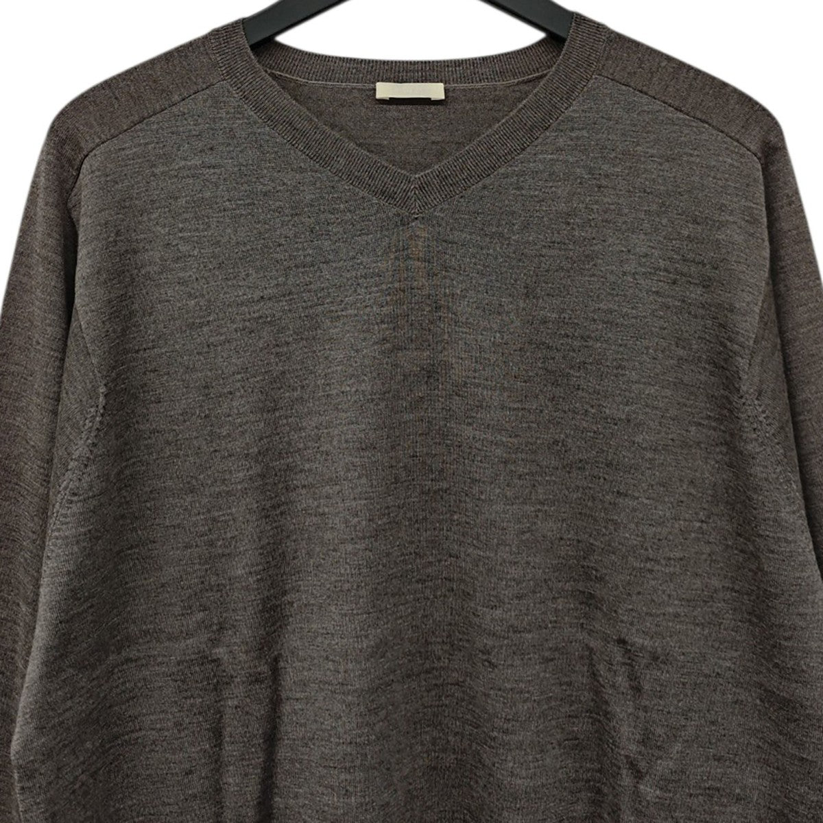 2025AW W／Si／Ca 18G V Neck Knit Vネックニット