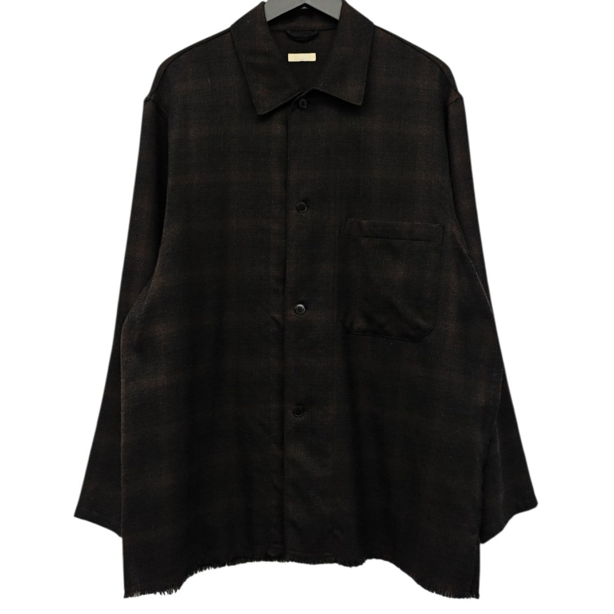 LIDnM WOOL MILLED OMBRE SHIRT 古着・中古-1枚目のアイテム画像