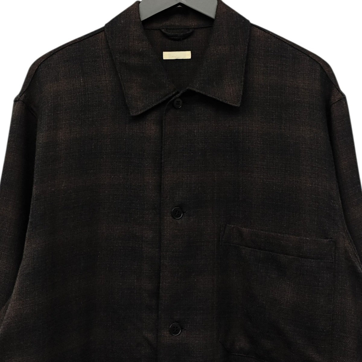 LIDnM WOOL MILLED OMBRE SHIRT 古着・中古-2枚目のアイテム画像