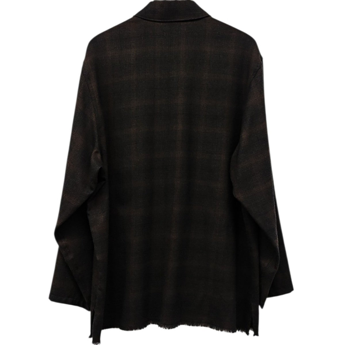LIDnM WOOL MILLED OMBRE SHIRT 古着・中古-3枚目のアイテム画像