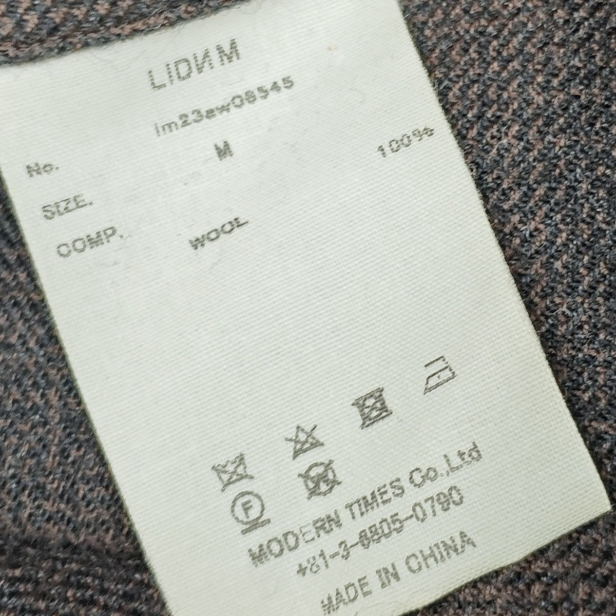 LIDnM WOOL MILLED OMBRE SHIRT 古着・中古-5枚目のアイテム画像