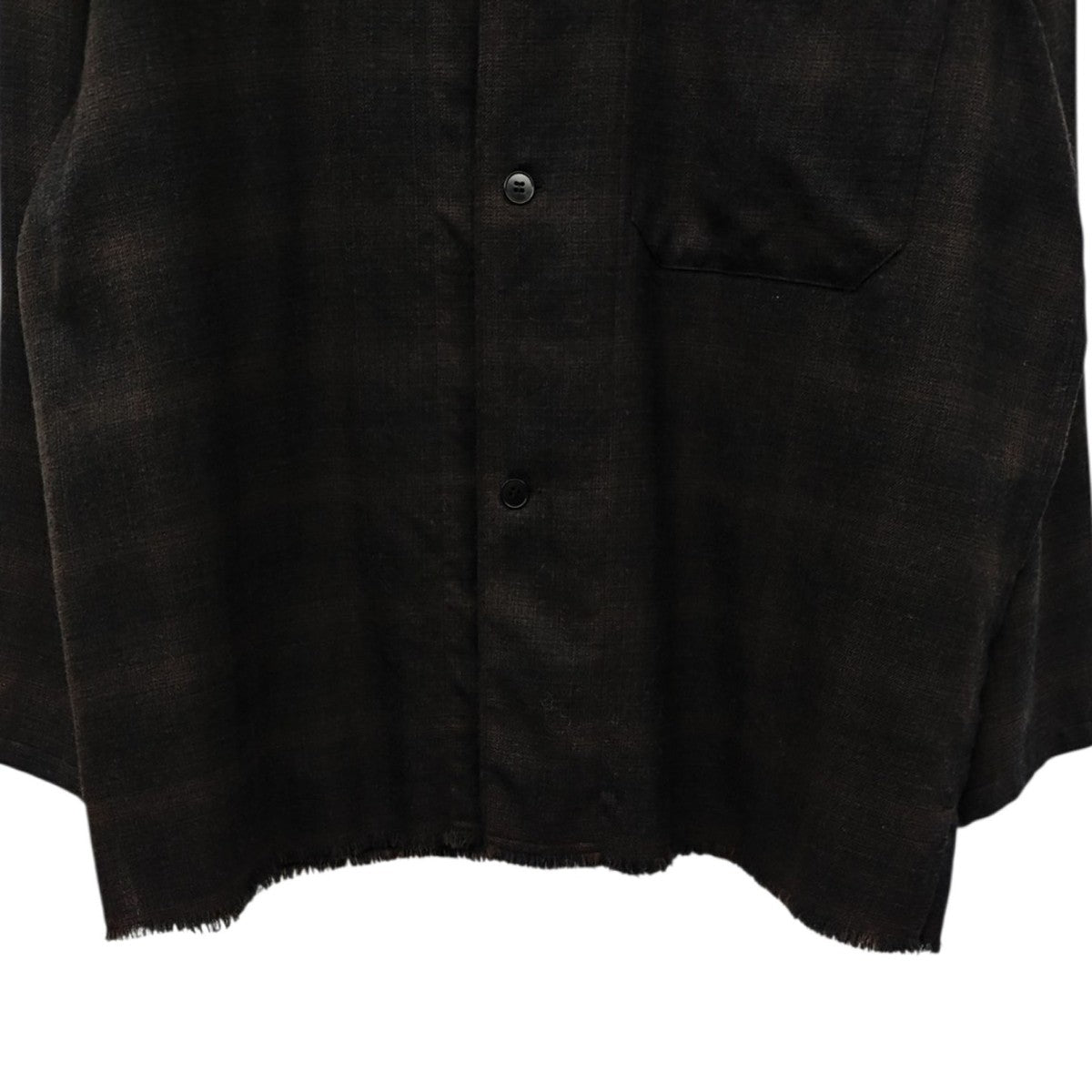 LIDnM WOOL MILLED OMBRE SHIRT 古着・中古-6枚目のアイテム画像