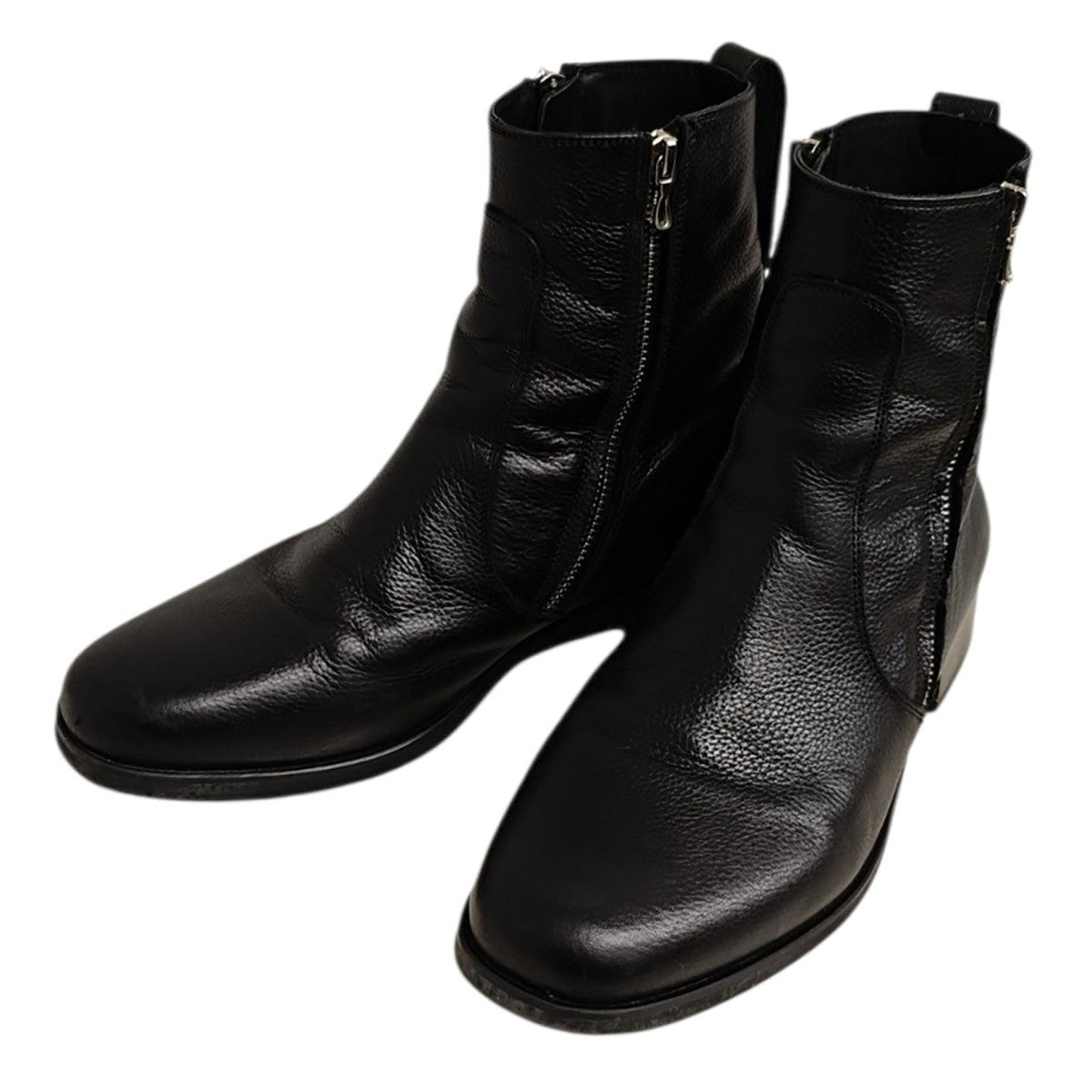 LIDNM×Llife SLIGHT SQUARE ZIP BOOTS ジップブーツ 古着・中古-1枚目のアイテム画像