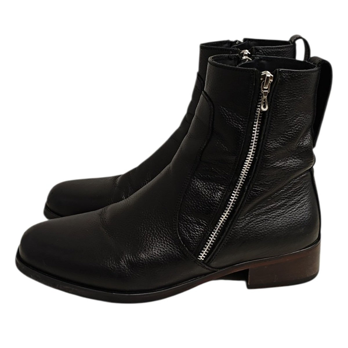 LIDNM×Llife SLIGHT SQUARE ZIP BOOTS ジップブーツ 古着・中古-2枚目のアイテム画像