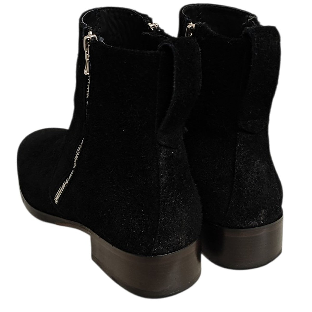 LIDNM×Llife SLIGHT SQUARE ZIP BOOTS スエードブーツ 古着・中古-3枚目のアイテム画像