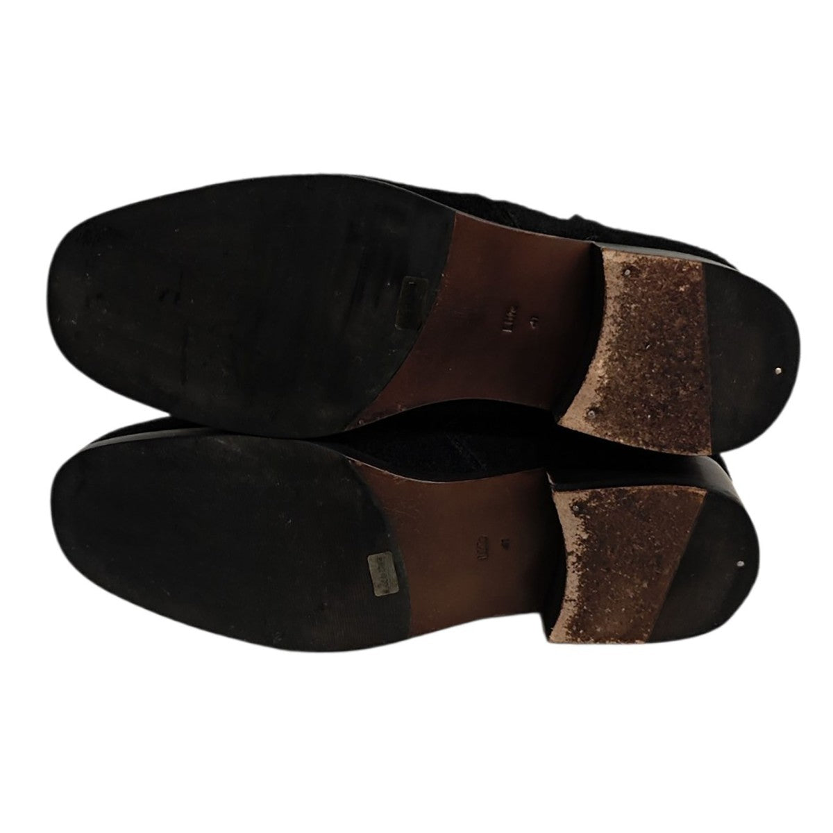 LIDNM×Llife SLIGHT SQUARE ZIP BOOTS スエードブーツ 古着・中古-5枚目のアイテム画像
