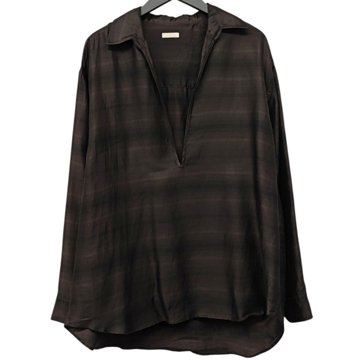 LIDnM SILK SKIPPER SHIRT スキッパーシャツ im23ss06516 古着・中古-1枚目のアイテム画像