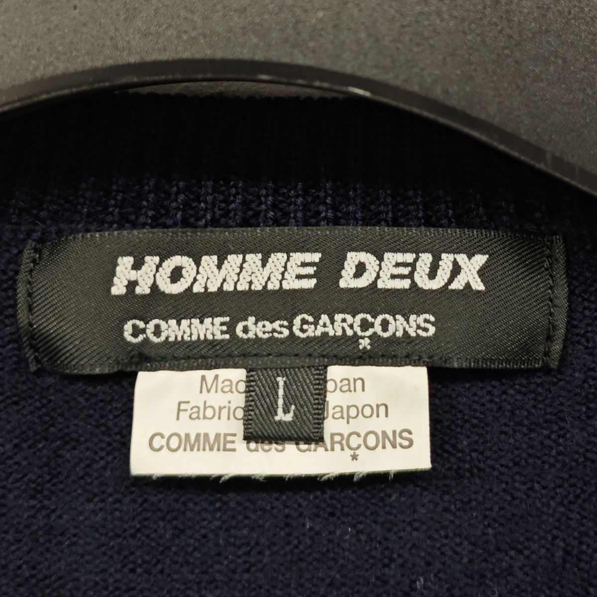 COMME des GARCONS HOMME DEUX 裾切替カーディガン DB-N013 古着・中古-4枚目のアイテム画像