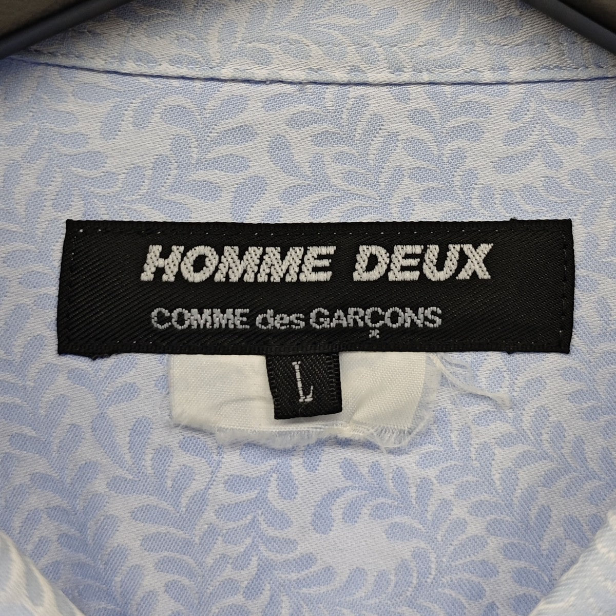 COMME des GARCONS HOMME DEUX 刺しゅう花総柄 切替シャツ DQ-B047 古着・中古-4枚目のアイテム画像