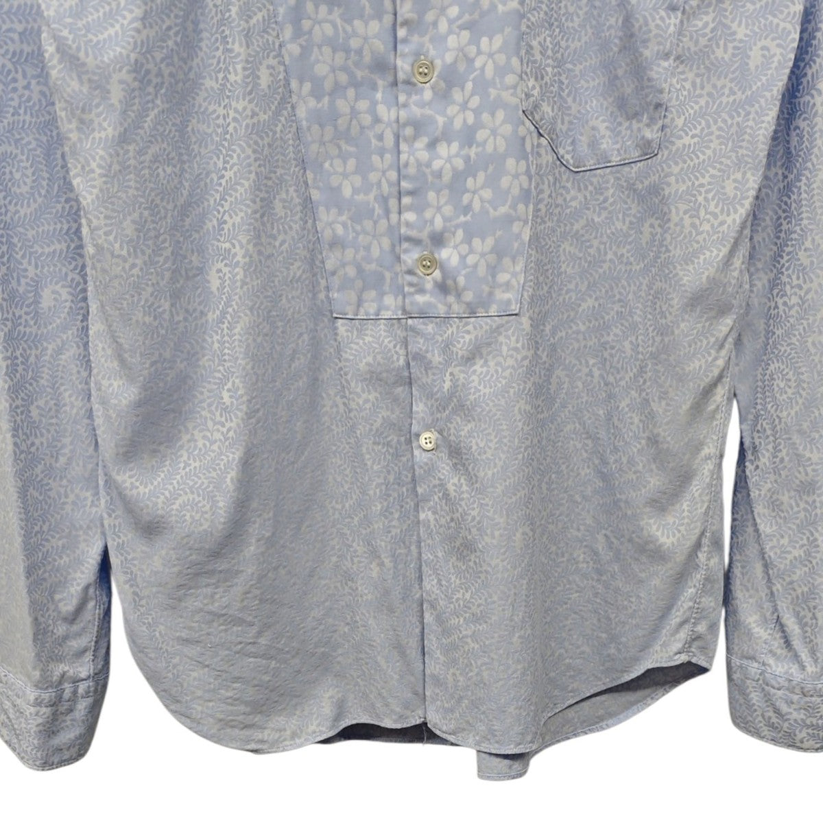 COMME des GARCONS HOMME DEUX 刺しゅう花総柄 切替シャツ DQ-B047 古着・中古-5枚目のアイテム画像