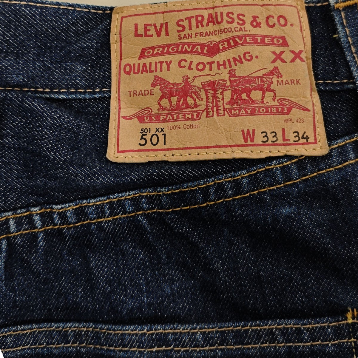LEVI’S VINTAGE CLOTHING 501XX 66モデル USA製 デニムパンツ 古着・中古-4枚目のアイテム画像
