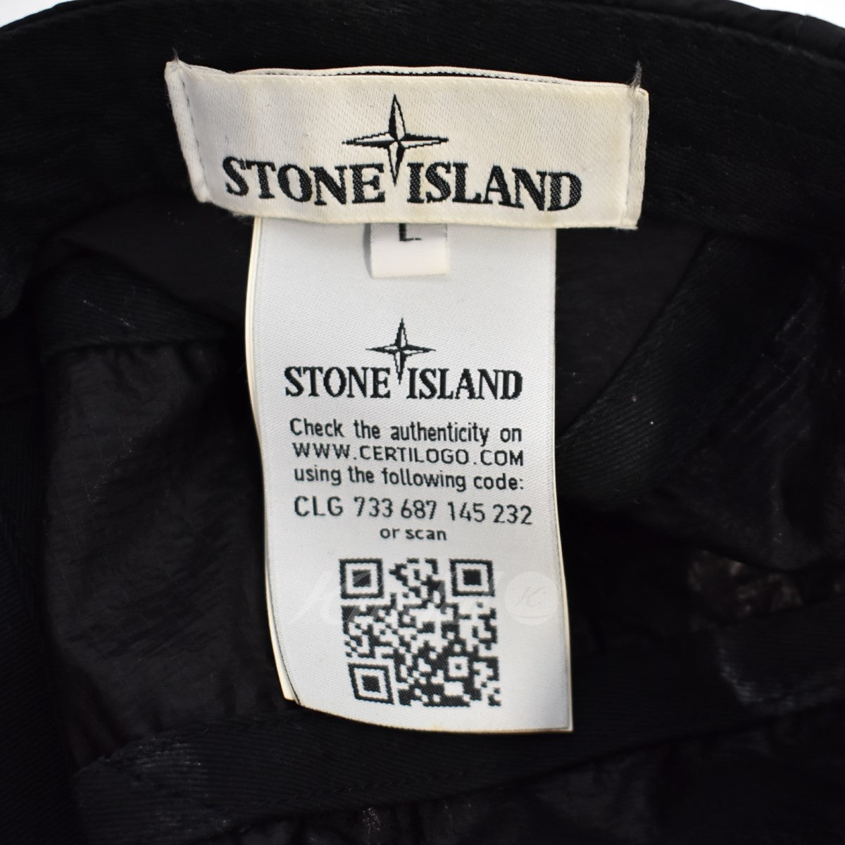 STONE ISLAND(ストーンアイランド) ジェットキャップ ブラック サイズ