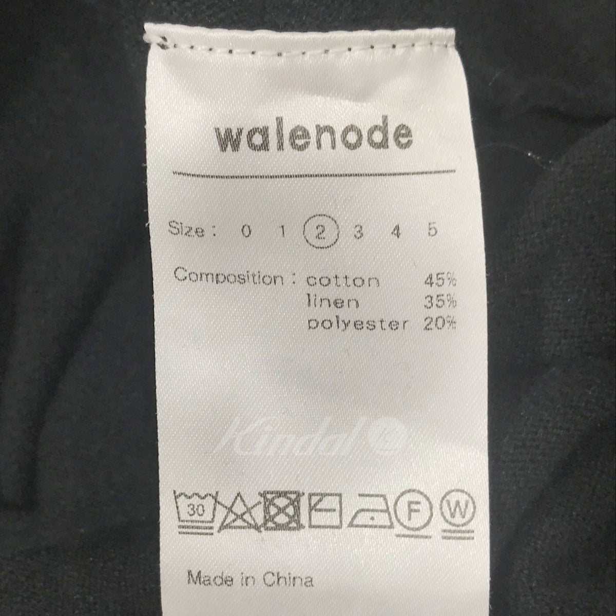 walenode(ウェルノード) 半袖ニットカットソー wn20-8ss077-kw 