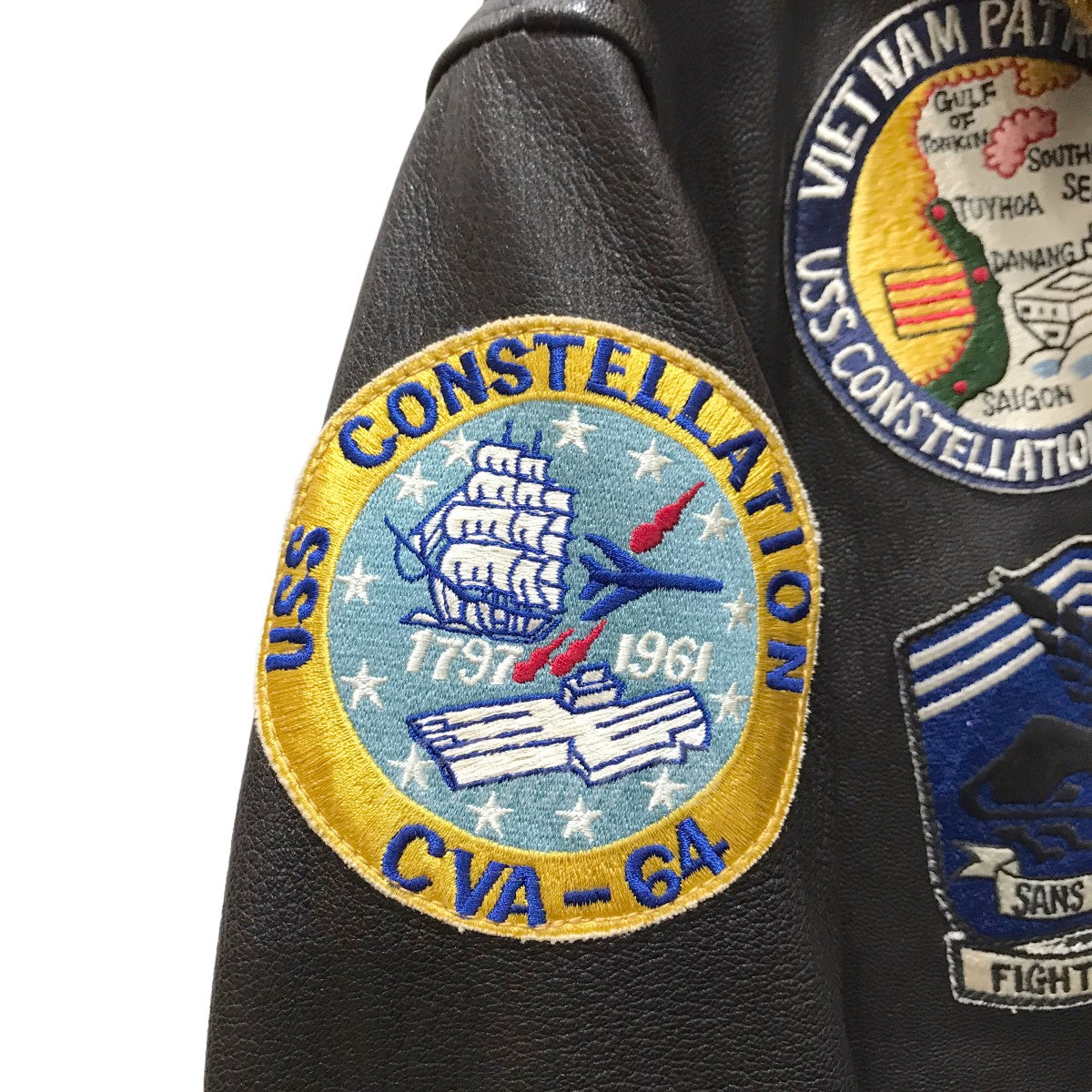 TYPE G-1 ／ USS CONSTELLATION カスタム フライトジャケット ゴートスキン