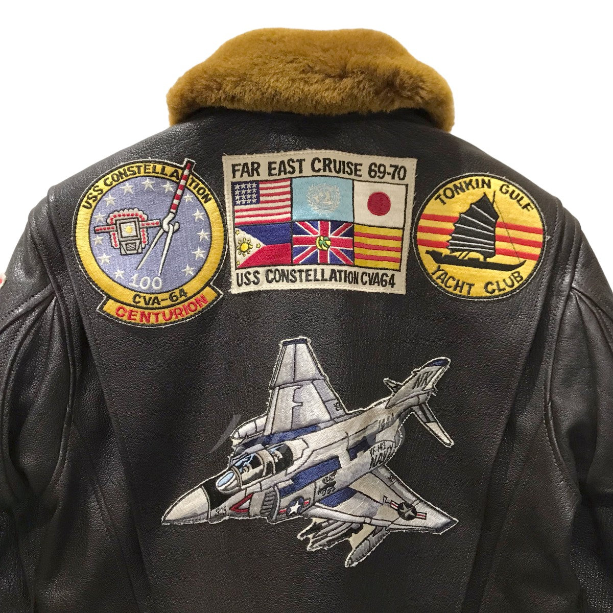 TYPE G-1 ／ USS CONSTELLATION カスタム フライトジャケット ゴートスキン