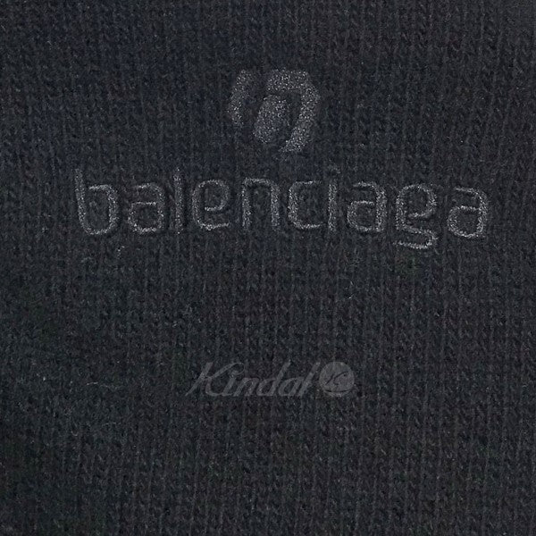 BALENCIAGA(バレンシアガ) ロゴ刺繍カシミヤ混ウールニットセーター 