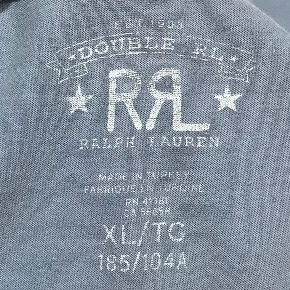 RRL(ダブルアールエル) ロゴ刺繍Tシャツ 782775225011