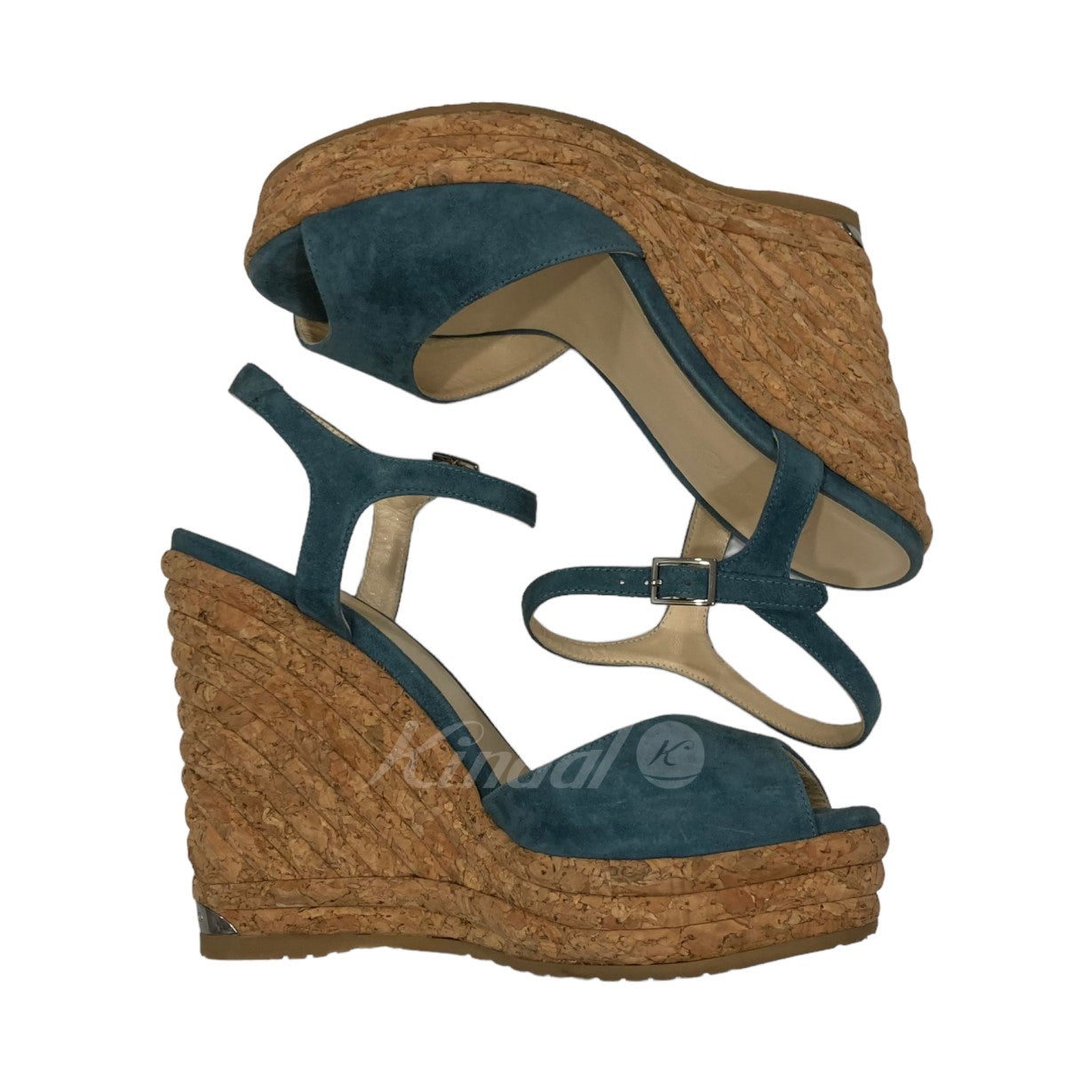 JIMMY CHOO(ジミーチュウ) ストラップサンダル ブルー サイズ 37
