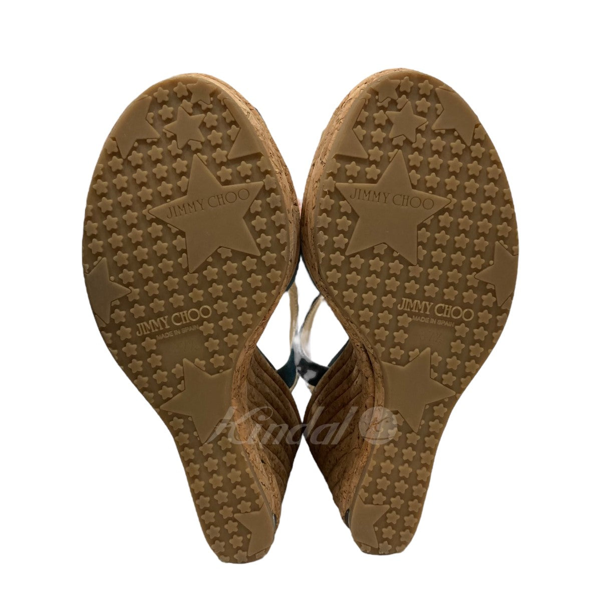 ジミーチュウ　ストラップサンダル　サイズ37 1/2 JIMMY CHOO(ジミーチュウ) ストラップサンダル ブルー サイズ 37