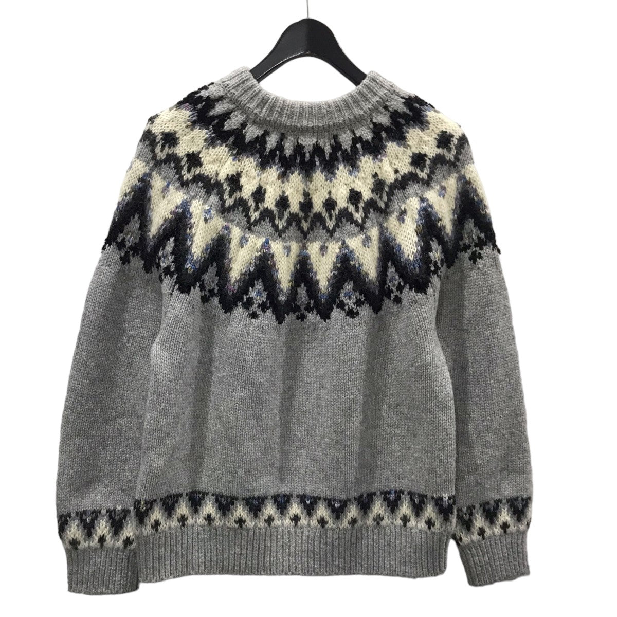 Coohem(コーヘン) モヘアノルディック柄ニットセーター MOHAIR NORDIC KNIT P／O 11-214-031 11-214-031  グレー サイズ M｜【公式】カインドオルオンライン ブランド古着・中古通販【kindal】