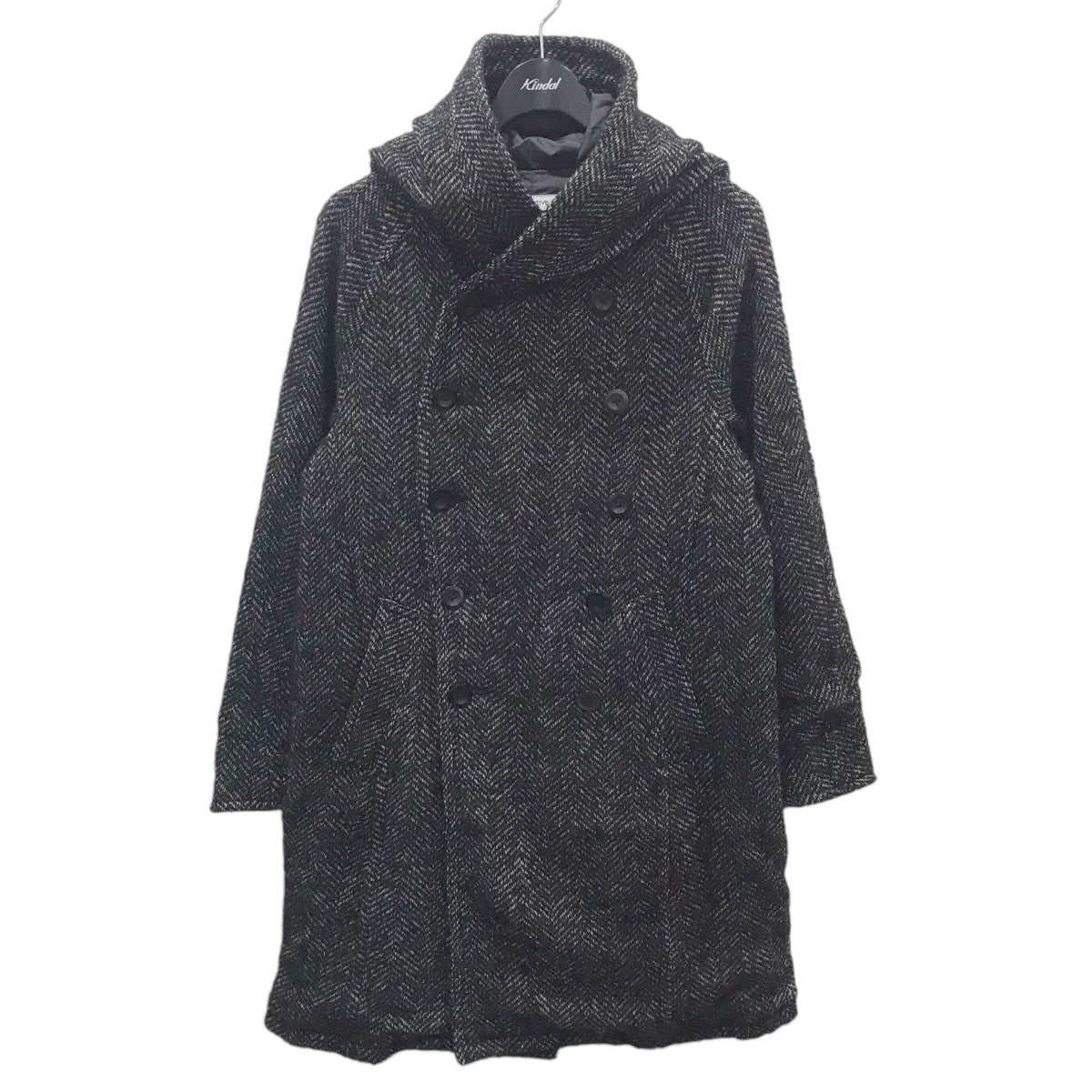 nonnative(ノンネイティブ) 17AW フーデッドコート SAILOR HOODED COAT W／P NEP HERRINGBONE  WITH WINDSTOPPER 2L NN-JU3205 NN-JU3205 ブラック サイズ 0｜【公式】カインドオルオンライン  ブランド古着・中古通販【kindal】