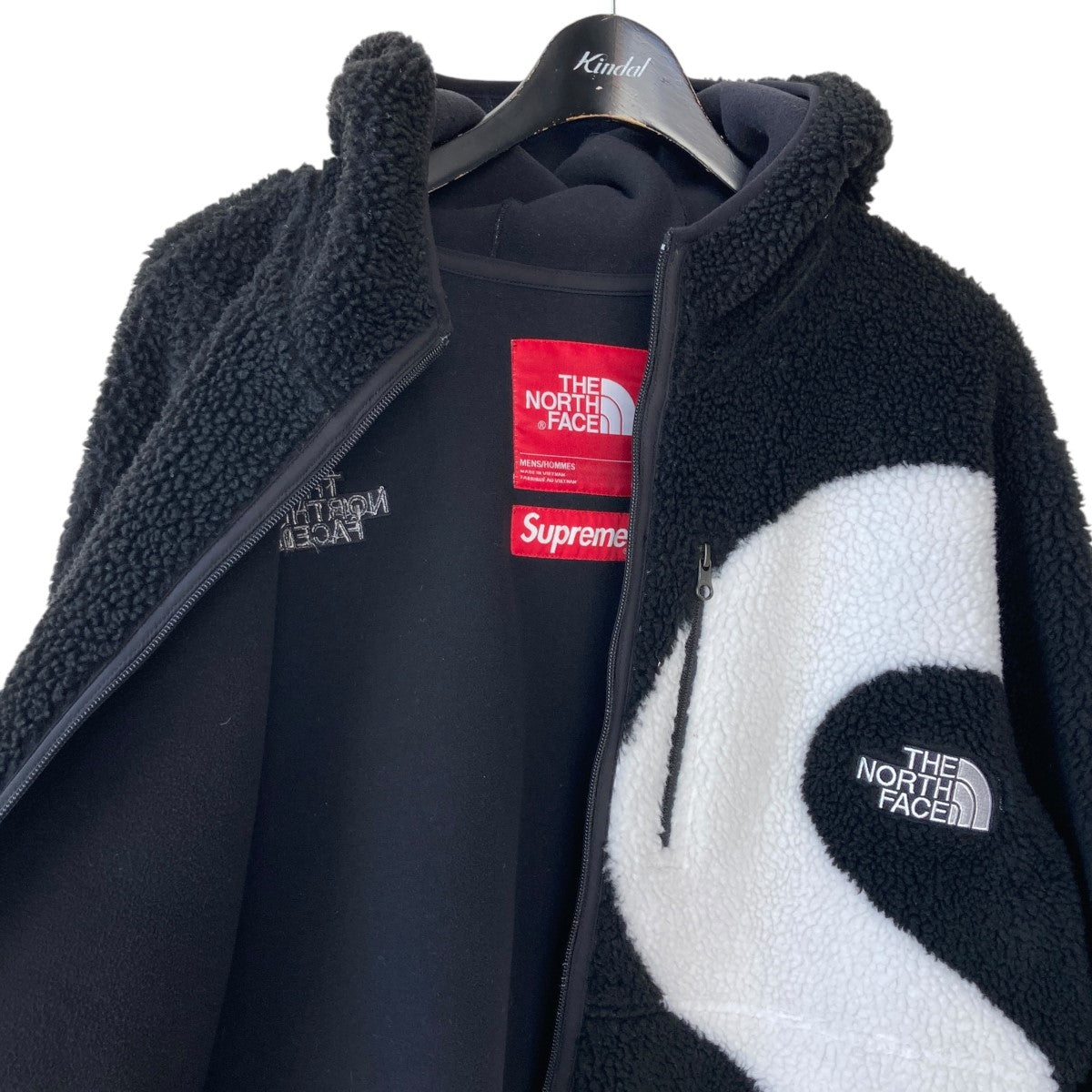 Supreme×THE NORTH FACE S LOGO HOODED FLEECE JACKETフリースジャケットNT62004I  NT62004I ブラック、ホワイト サイズ M｜【公式】カインドオルオンライン ブランド古着・中古通販【kindal】