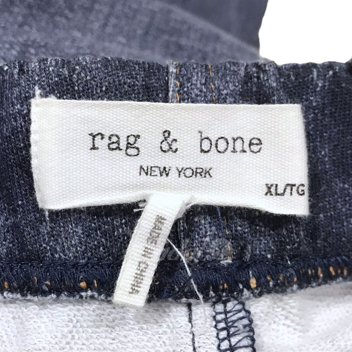 rag＆bone(ラグアンドボーン) デニム転写プリントスウェットイージーパンツ F2-W04096