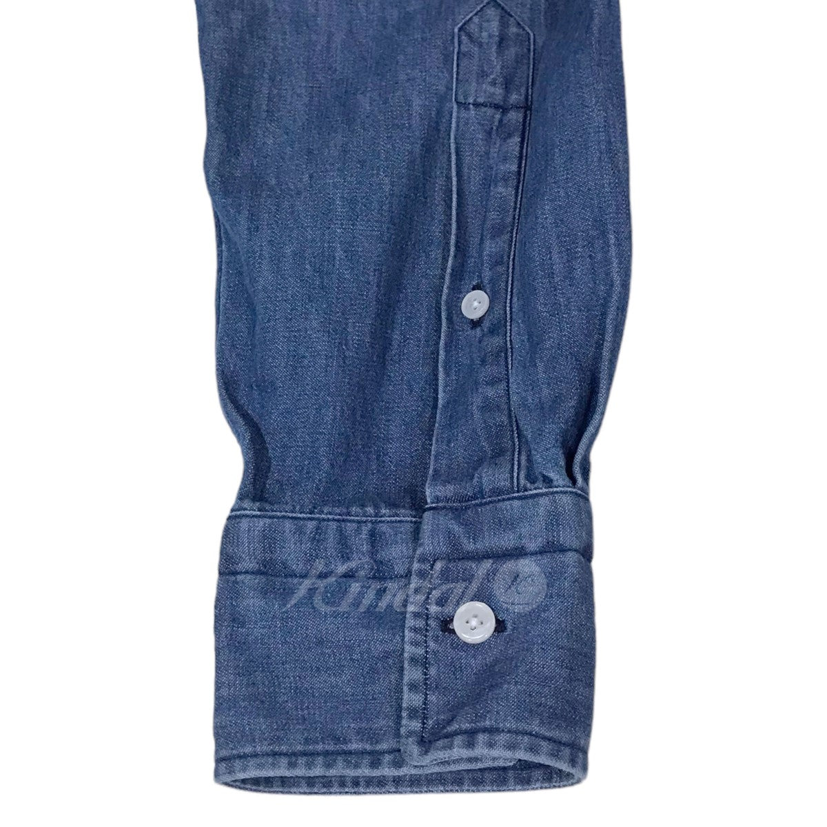 A．PRESSE(アプレッセ) ウォッシュ加工デニムシャツ Washed Denim ...