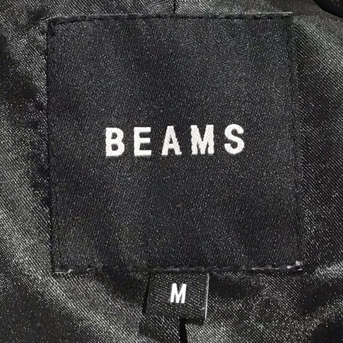 BEAMS(ビームス) 加工レザージャケット カー コーチ ジャケット Car Coach Jacket 11-18-0020-202  11-18-0020-202 ブラック サイズ M｜【公式】カインドオルオンライン ブランド古着・中古通販【kindal】