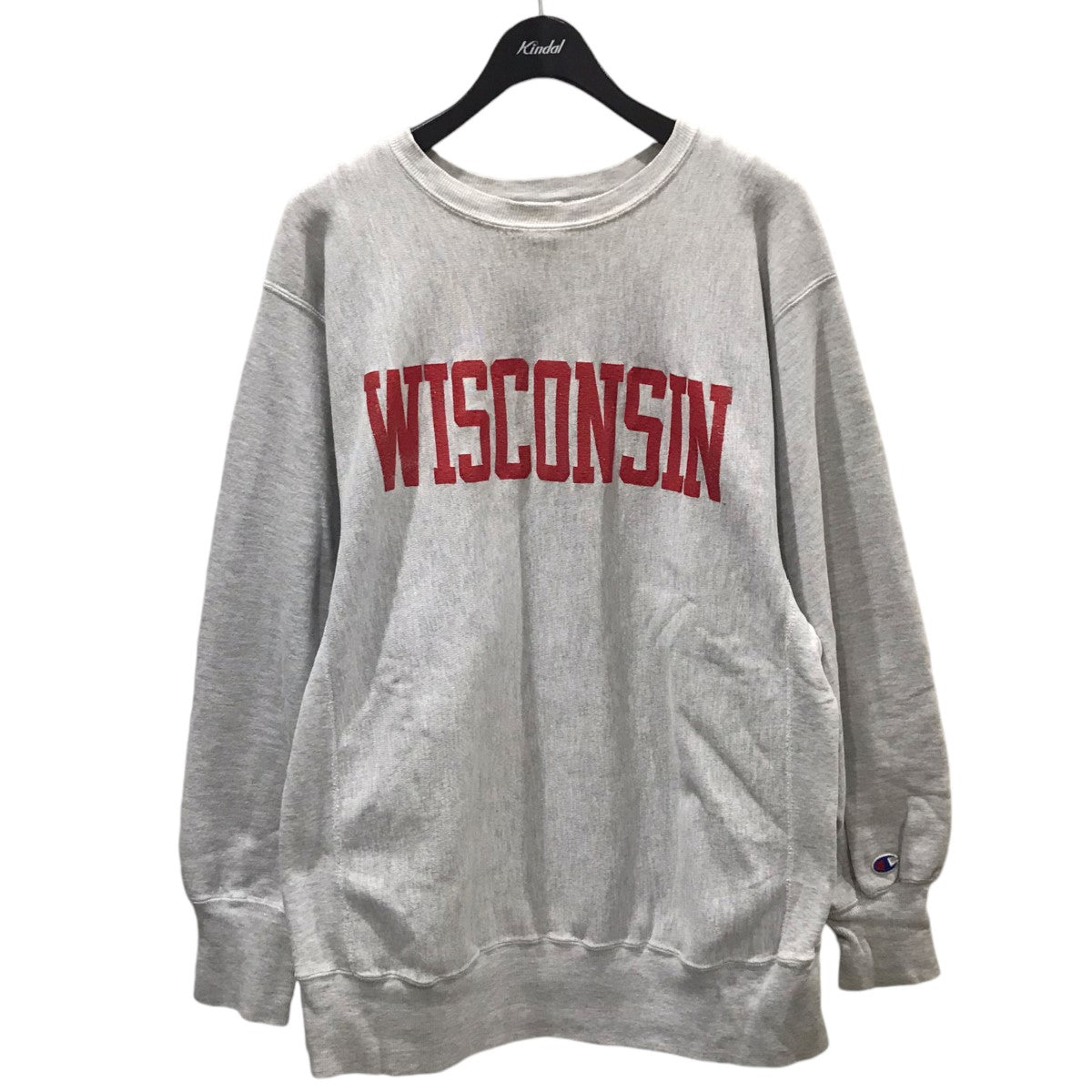 Champion(チャンピオン) 90s カレッジスウェットトレーナー WISCONSIN ウィスコンシン大学 REVERSE WEAVE  リバースウィーブ グレー サイズ XL｜【公式】カインドオルオンライン ブランド古着・中古通販【kindal】