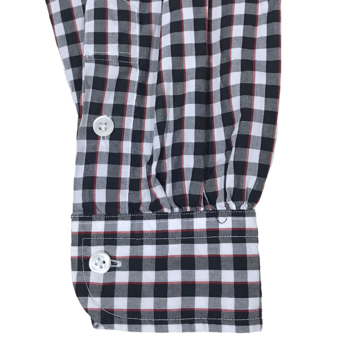 Porter Classic(ポータークラシック) ロールアップトリコロールギンガムチェックシャツ ROLL UP TRICOLOR GINGHAM  CHECK SHIRT